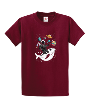 Space Planets Stellar Ride Astronaut Unisex Kids and Adults T-Shirt